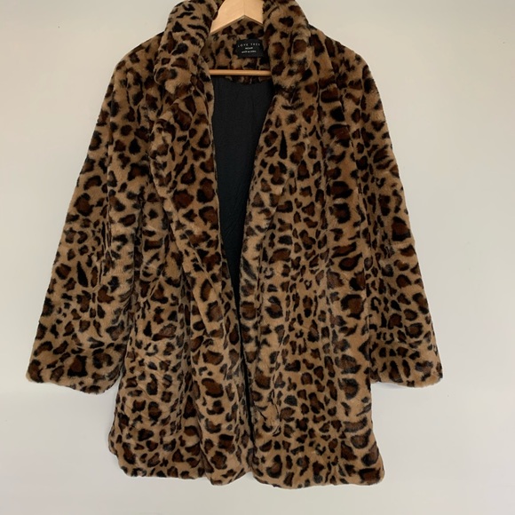 Feux Fur Leopard Print Coat